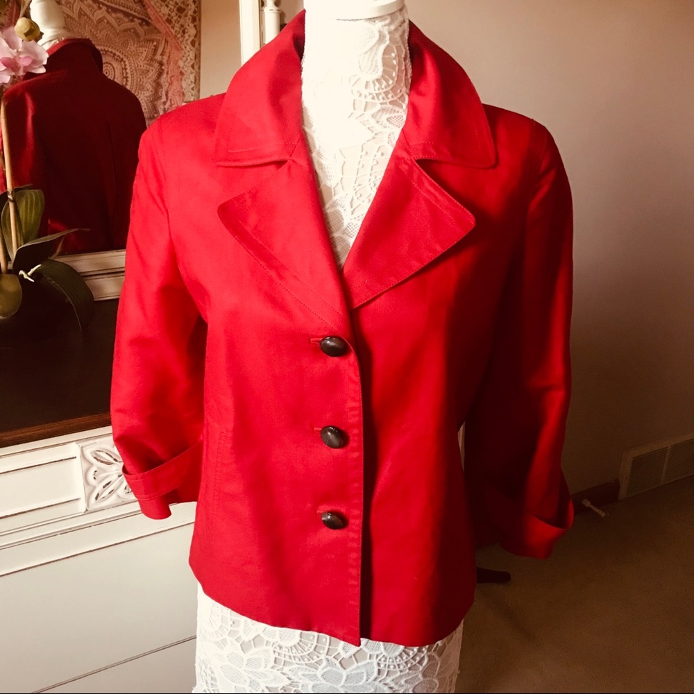 🌹Talbots Red Jacket
